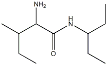 2-amino-N-(1-ethylpropyl)-3-methylpentanamide 结构式