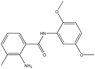 2-amino-N-(2,5-dimethoxyphenyl)-3-methylbenzamide 结构式