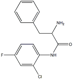 2-amino-N-(2-chloro-4-fluorophenyl)-3-phenylpropanamide 结构式