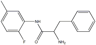 2-amino-N-(2-fluoro-5-methylphenyl)-3-phenylpropanamide 结构式