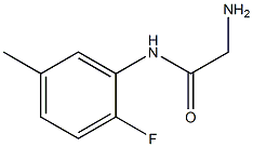 2-amino-N-(2-fluoro-5-methylphenyl)acetamide 结构式