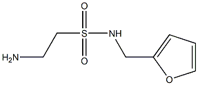 2-amino-N-(2-furylmethyl)ethanesulfonamide 结构式