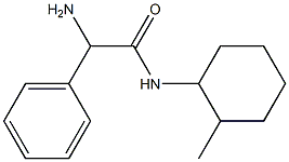 2-amino-N-(2-methylcyclohexyl)-2-phenylacetamide 结构式