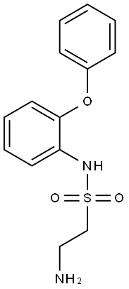 2-amino-N-(2-phenoxyphenyl)ethane-1-sulfonamide 结构式