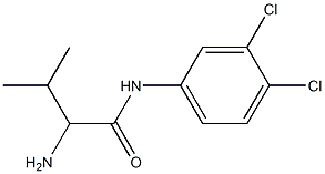 2-amino-N-(3,4-dichlorophenyl)-3-methylbutanamide 结构式