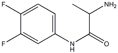 2-amino-N-(3,4-difluorophenyl)propanamide 结构式