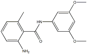 2-amino-N-(3,5-dimethoxyphenyl)-6-methylbenzamide 结构式