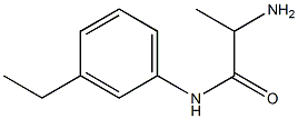 2-amino-N-(3-ethylphenyl)propanamide 结构式