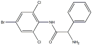 2-amino-N-(4-bromo-2,6-dichlorophenyl)-2-phenylacetamide 结构式