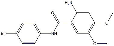 2-amino-N-(4-bromophenyl)-4,5-dimethoxybenzamide 结构式