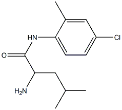 2-amino-N-(4-chloro-2-methylphenyl)-4-methylpentanamide 结构式