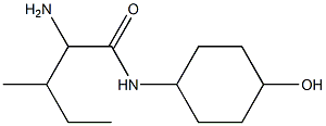 2-amino-N-(4-hydroxycyclohexyl)-3-methylpentanamide 结构式