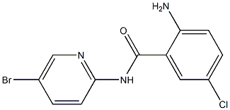 2-amino-N-(5-bromopyridin-2-yl)-5-chlorobenzamide 结构式