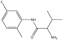 2-amino-N-(5-fluoro-2-methylphenyl)-3-methylbutanamide 结构式