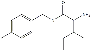 2-amino-N,3-dimethyl-N-[(4-methylphenyl)methyl]pentanamide 结构式