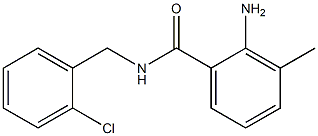 2-amino-N-[(2-chlorophenyl)methyl]-3-methylbenzamide 结构式