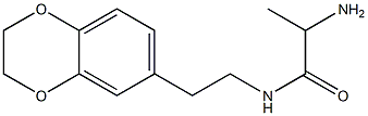 2-amino-N-[2-(2,3-dihydro-1,4-benzodioxin-6-yl)ethyl]propanamide 结构式