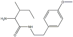 2-amino-N-[2-(4-methoxyphenyl)ethyl]-3-methylpentanamide 结构式