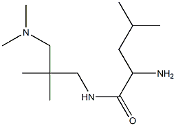 2-amino-N-[3-(dimethylamino)-2,2-dimethylpropyl]-4-methylpentanamide 结构式