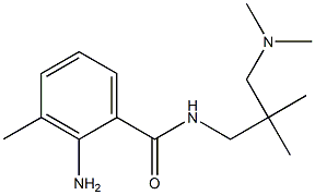 2-amino-N-{2-[(dimethylamino)methyl]-2-methylpropyl}-3-methylbenzamide 结构式