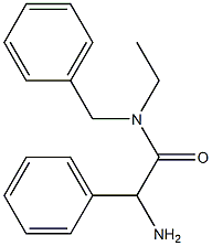 2-amino-N-benzyl-N-ethyl-2-phenylacetamide 结构式