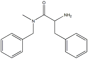 2-amino-N-benzyl-N-methyl-3-phenylpropanamide 结构式