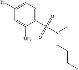 2-amino-N-butyl-4-chloro-N-methylbenzene-1-sulfonamide 结构式