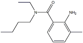 2-amino-N-butyl-N-ethyl-3-methylbenzamide 结构式