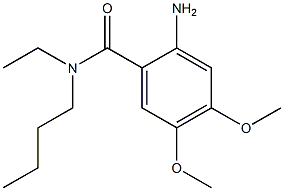 2-amino-N-butyl-N-ethyl-4,5-dimethoxybenzamide 结构式