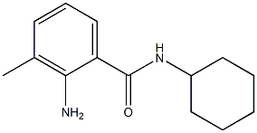 2-amino-N-cyclohexyl-3-methylbenzamide 结构式