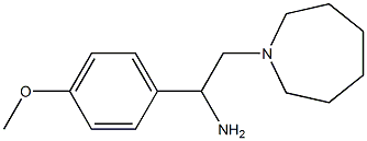 2-azepan-1-yl-1-(4-methoxyphenyl)ethanamine 结构式