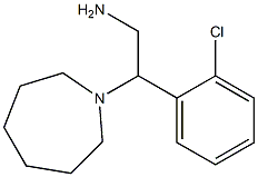 2-azepan-1-yl-2-(2-chlorophenyl)ethanamine 结构式