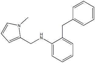 2-benzyl-N-[(1-methyl-1H-pyrrol-2-yl)methyl]aniline 结构式