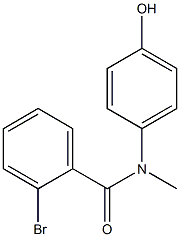 2-bromo-N-(4-hydroxyphenyl)-N-methylbenzamide 结构式