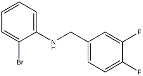 2-bromo-N-[(3,4-difluorophenyl)methyl]aniline 结构式