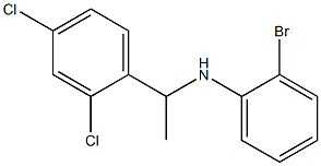 2-bromo-N-[1-(2,4-dichlorophenyl)ethyl]aniline 结构式