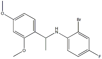 2-bromo-N-[1-(2,4-dimethoxyphenyl)ethyl]-4-fluoroaniline 结构式