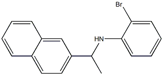 2-bromo-N-[1-(naphthalen-2-yl)ethyl]aniline 结构式