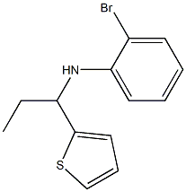 2-bromo-N-[1-(thiophen-2-yl)propyl]aniline 结构式