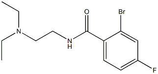 2-bromo-N-[2-(diethylamino)ethyl]-4-fluorobenzamide 结构式