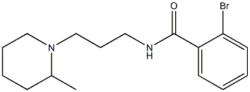 2-bromo-N-[3-(2-methylpiperidin-1-yl)propyl]benzamide 结构式