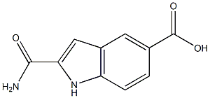 2-carbamoyl-1H-indole-5-carboxylic acid 结构式