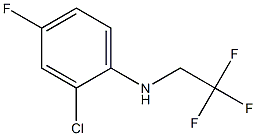 2-chloro-4-fluoro-N-(2,2,2-trifluoroethyl)aniline 结构式