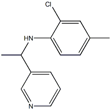 2-chloro-4-methyl-N-[1-(pyridin-3-yl)ethyl]aniline 结构式