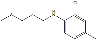 2-chloro-4-methyl-N-[3-(methylsulfanyl)propyl]aniline 结构式