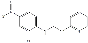 2-chloro-4-nitro-N-[2-(pyridin-2-yl)ethyl]aniline 结构式