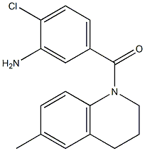 2-chloro-5-[(6-methyl-1,2,3,4-tetrahydroquinolin-1-yl)carbonyl]aniline 结构式