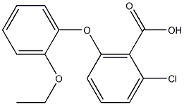 2-chloro-6-(2-ethoxyphenoxy)benzoic acid 结构式
