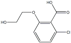 2-chloro-6-(2-hydroxyethoxy)benzoic acid 结构式