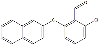 2-chloro-6-(naphthalen-2-yloxy)benzaldehyde 结构式